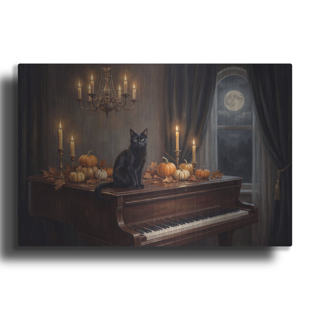 'Halloween Moonlight Nocturne' by Veve – Metal Wall Art