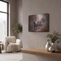'Halloween The Harvest Carriage' by Veve – Metal Wall Art, 16x12 room view