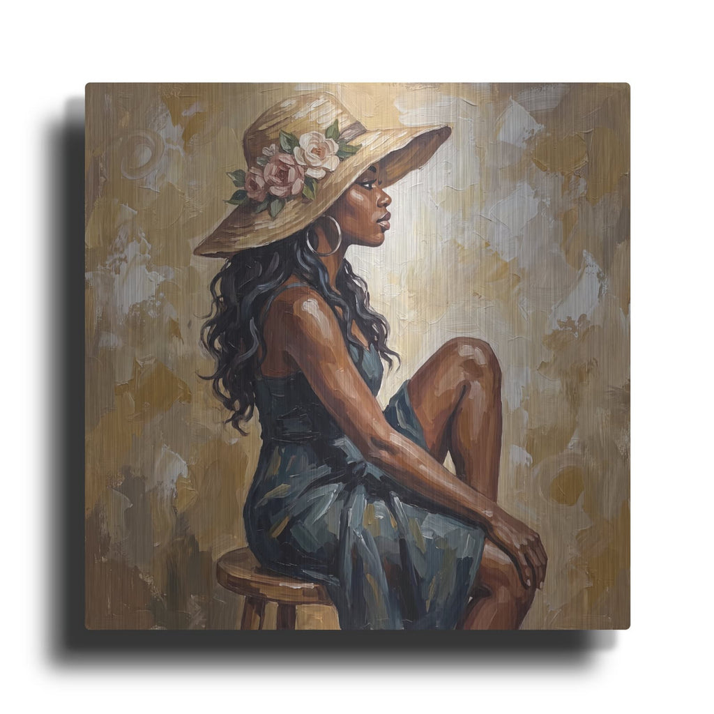 'I Am Enough - Afro Soul' by Veve – Metal Wall Art