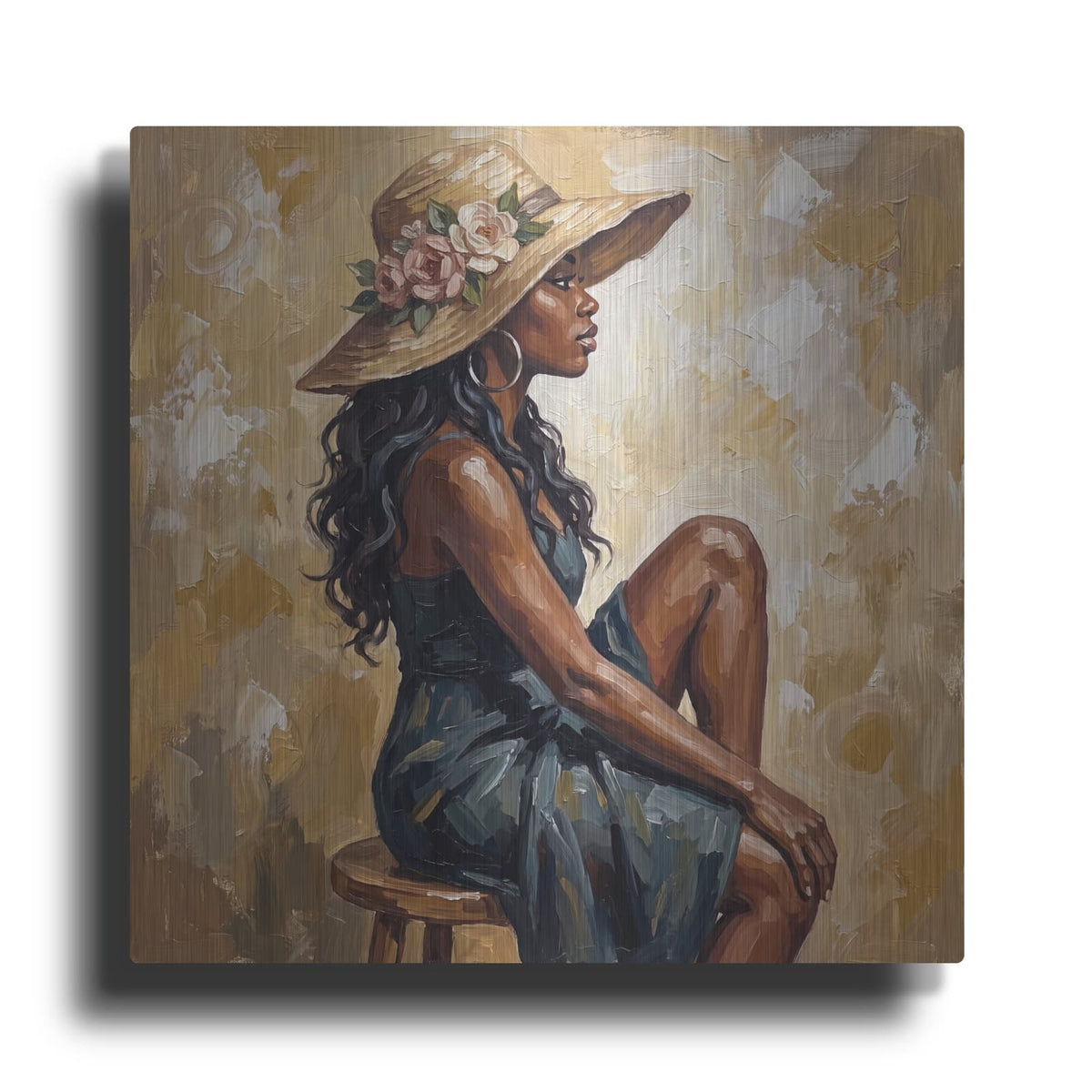 'I Am Enough - Afro Soul' by Veve – Metal Wall Art