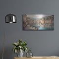 'Italian Harbor' by Veve – Metal Wall Art, 24x12 room view