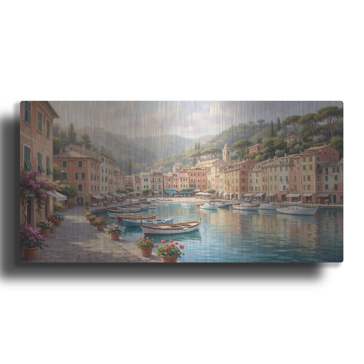 'Italian Harbor' by Veve – Metal Wall Art