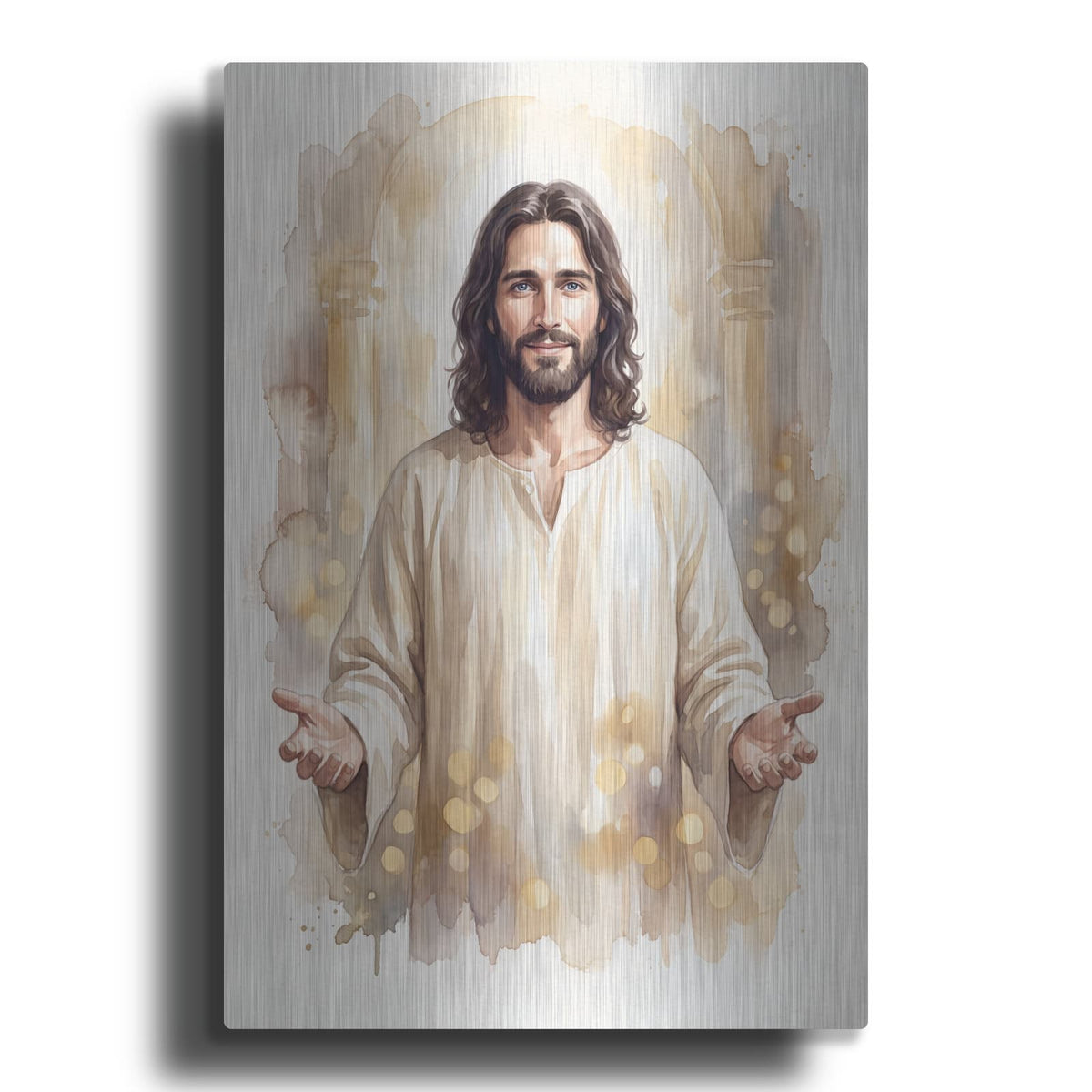 'Jesus Blessing' by Veve – Metal Wall Art
