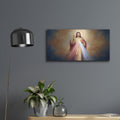 'Jesus Divine Mercy' by Veve – Metal Wall Art, 24x12 room view