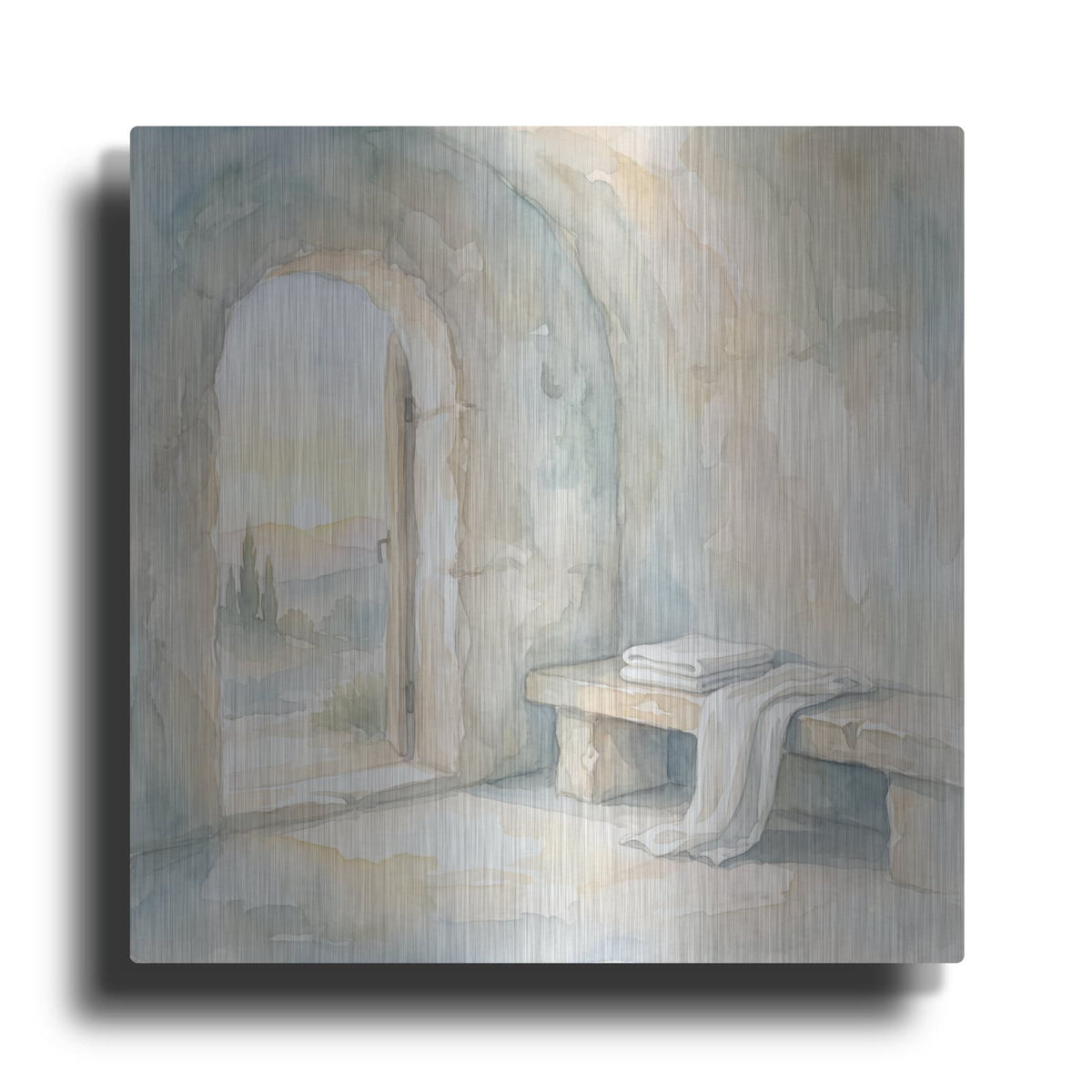 'Jesus Empty Tomb' by Veve – Metal Wall Art