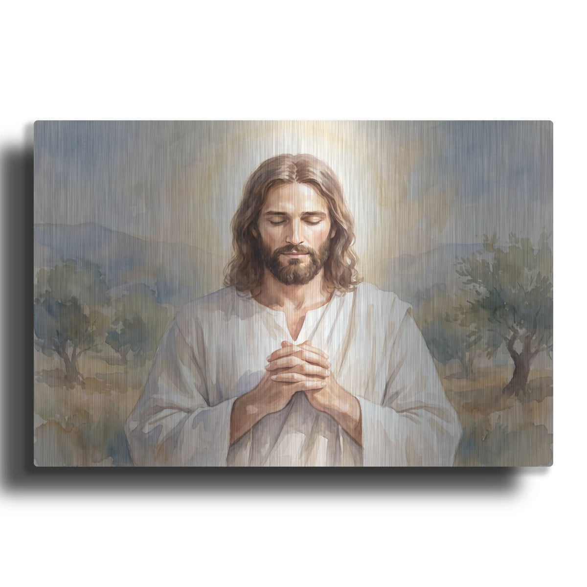 'Jesus Portrait II' by Veve – Metal Wall Art