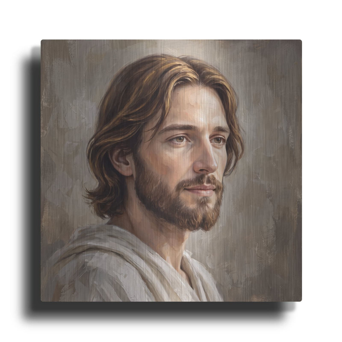 'Jesus Portrait III' by Veve – Metal Wall Art