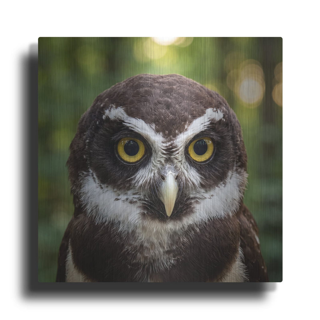 'Jungle Spectacles Owl' by Veve – Metal Wall Art