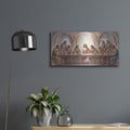 'Last Supper Watercolor II' by Veve – Metal Wall Art, 24x12 room view
