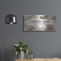 'Laundry Room I' by Veve – Metal Wall Art, 24x12 room view