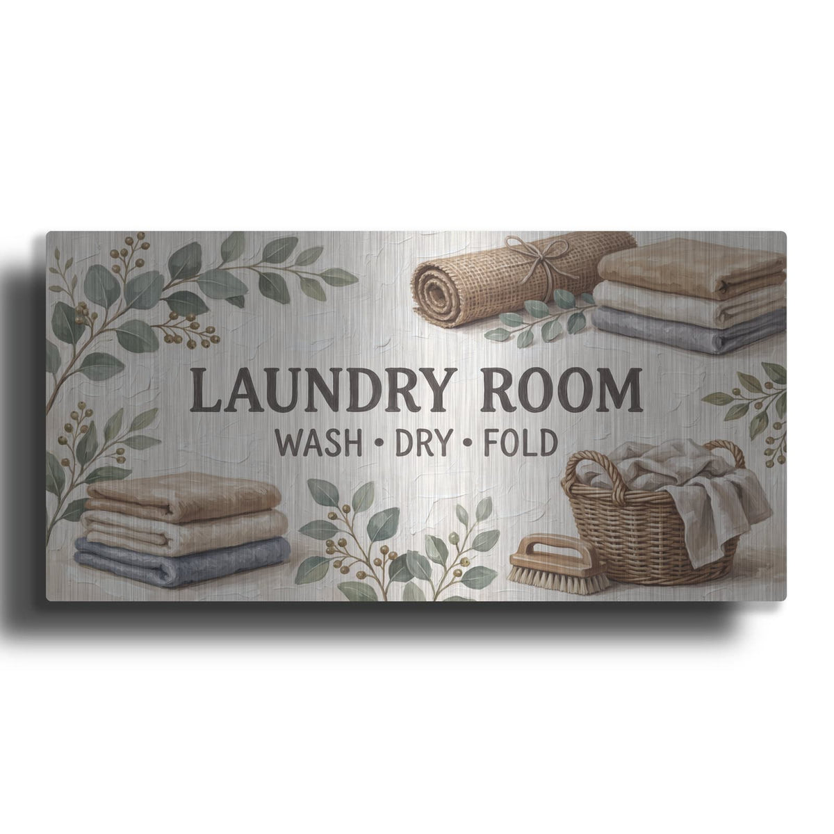 'Laundry Room I' by Veve – Metal Wall Art