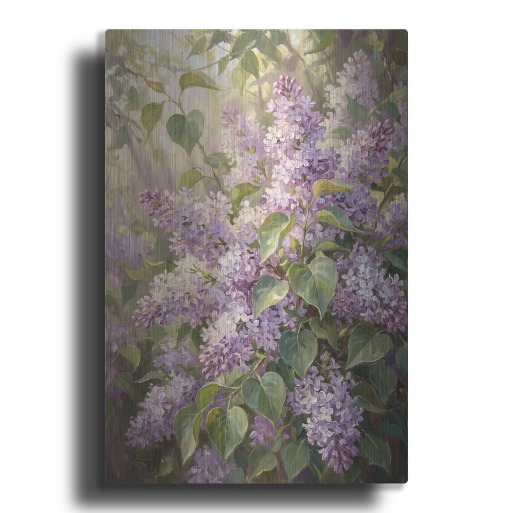 'Lilac Whisper Cluster' by Veve – Metal Wall Art