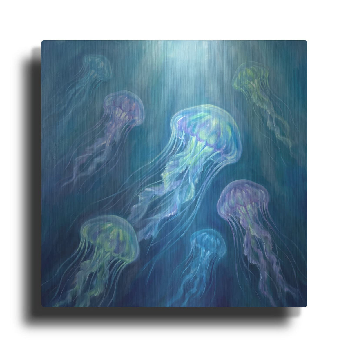 'Luminous Drift' by Veve – Metal Wall Art