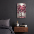 'Magnificent Heart Tree' by Veve – Metal Wall Art, 12x16 room view