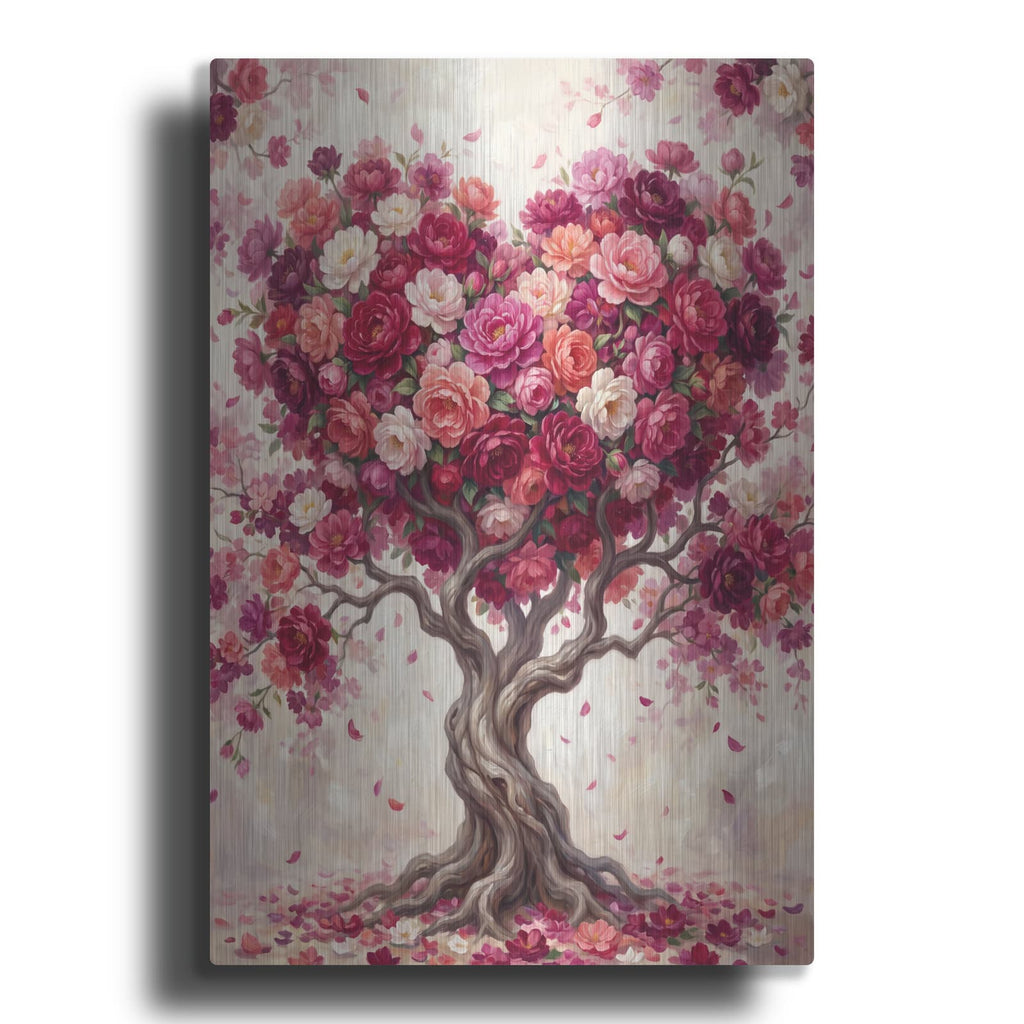 'Magnificent Heart Tree' by Veve – Metal Wall Art