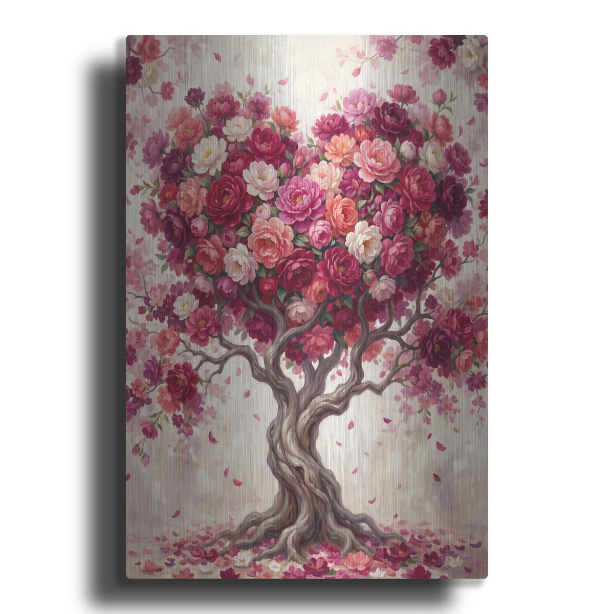 'Magnificent Heart Tree' by Veve – Metal Wall Art