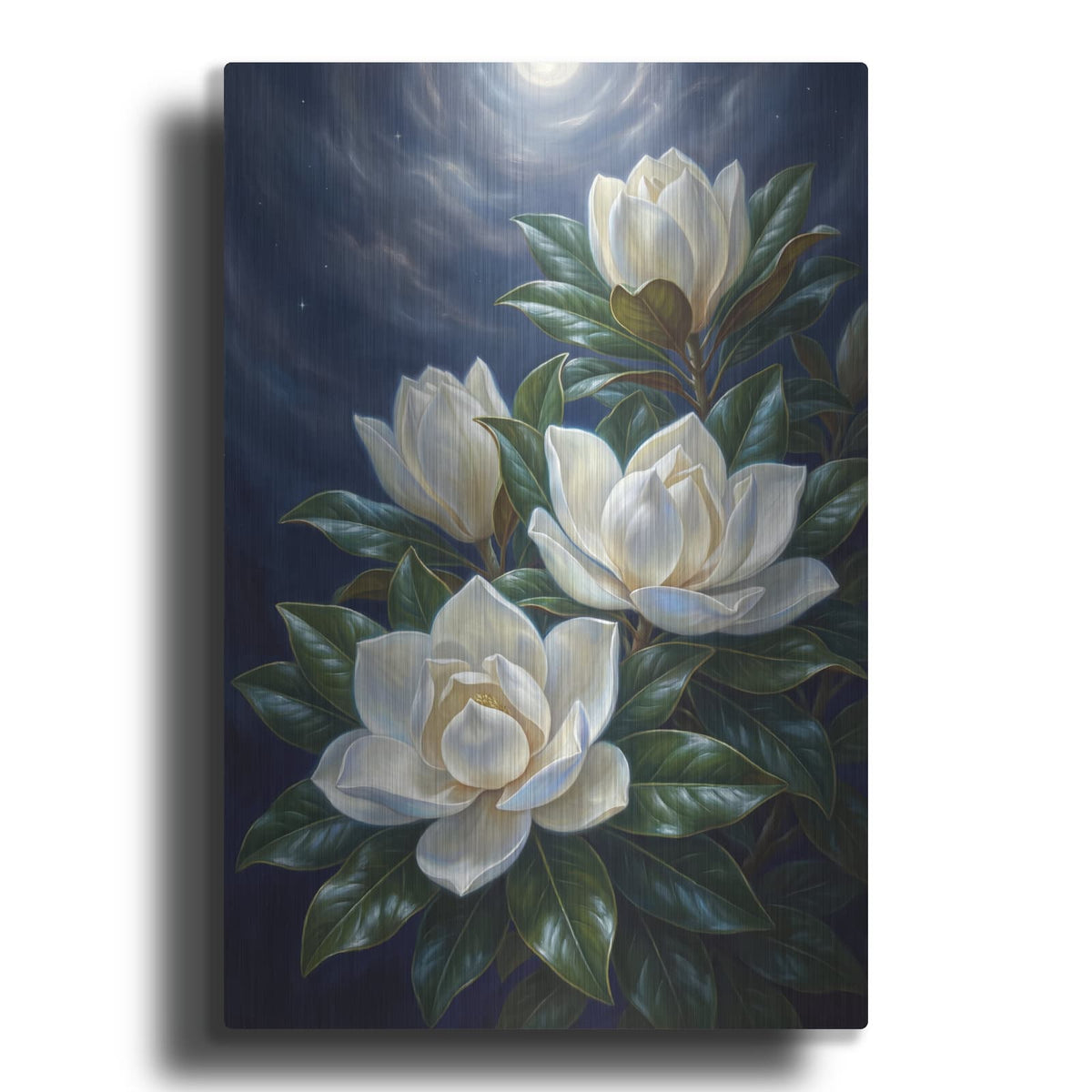 'Magnolia Moonlight' by Veve – Metal Wall Art