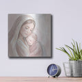 'Mary with Child Minimalist' by Veve – Metal Wall Art, 12x12 room view