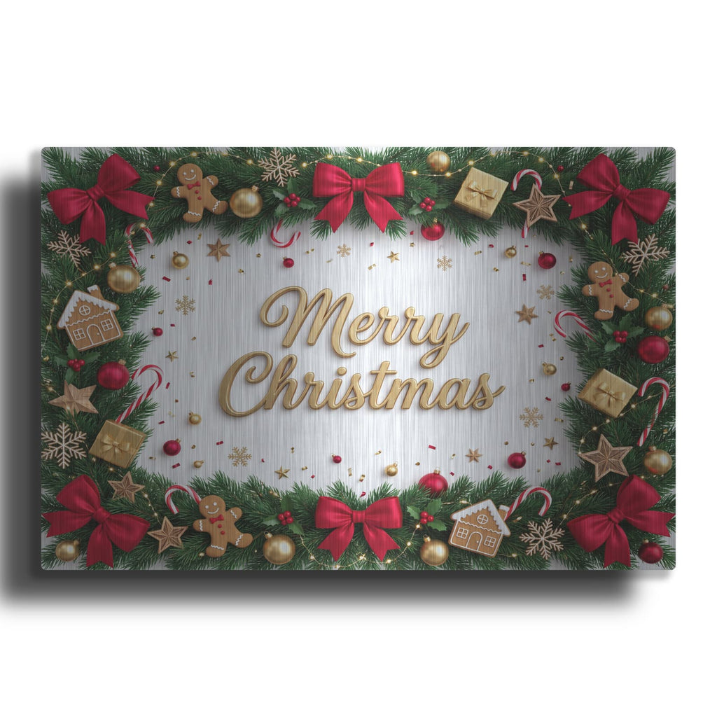 'Merry Christmas II' by Veve – Metal Wall Art