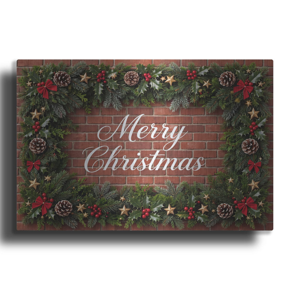 'Merry Christmas V' by Veve – Metal Wall Art