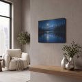 'Moonlit Lake' by Veve – Metal Wall Art, 16x12 room view