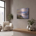 'Mountain Serenity Sunrise Above the Clouds' by Veve – Metal Wall Art, 16x12 room view