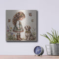 'My Best Friend I' by Veve – Metal Wall Art, 12x12 room view