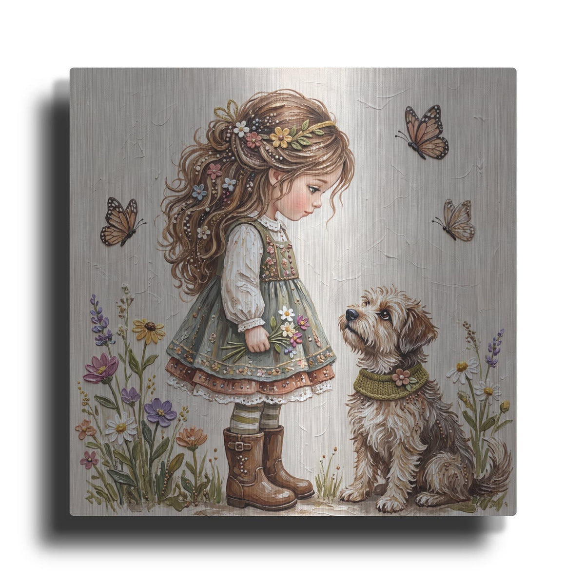 'My Best Friend I' by Veve – Metal Wall Art