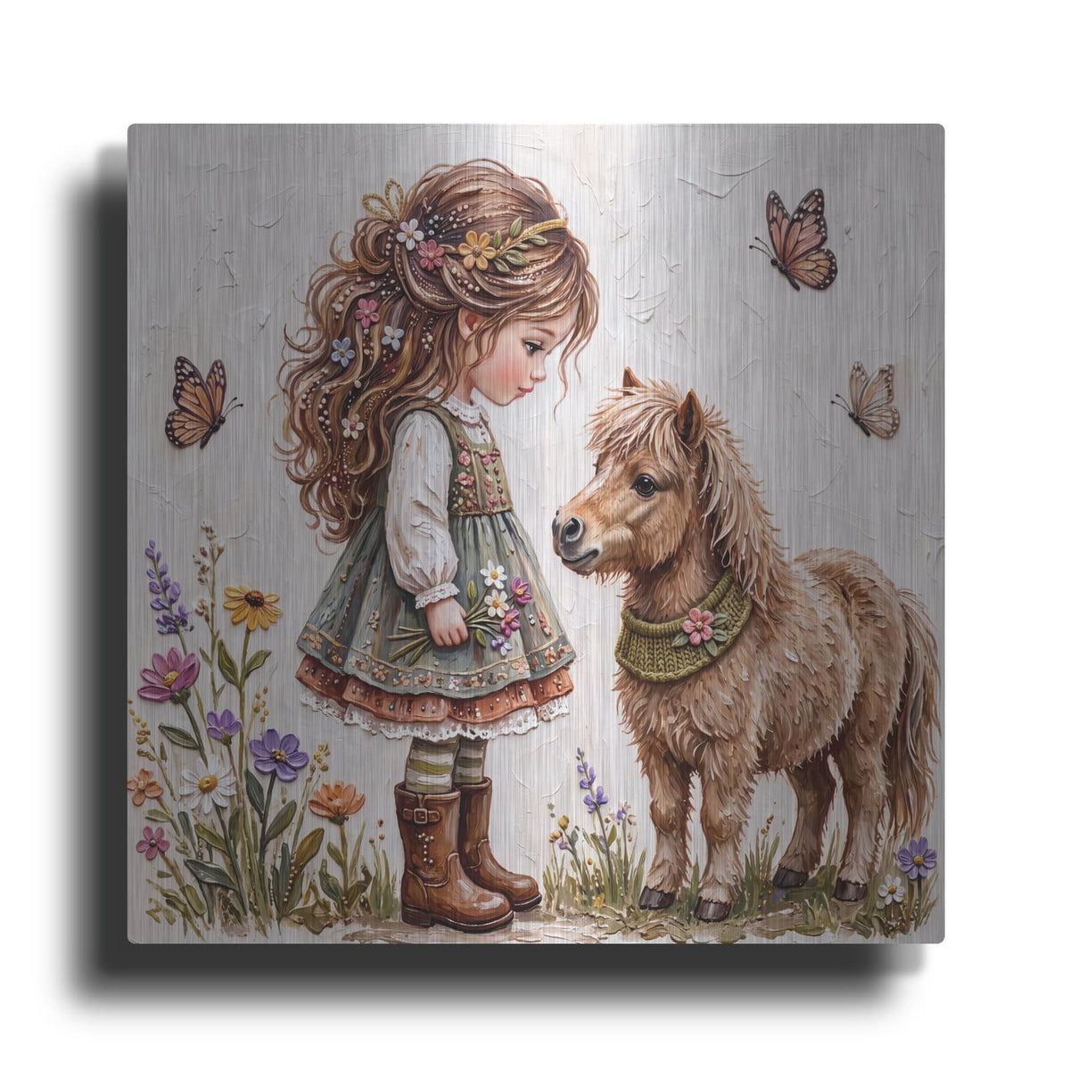 'My Best Friend III' by Veve – Metal Wall Art