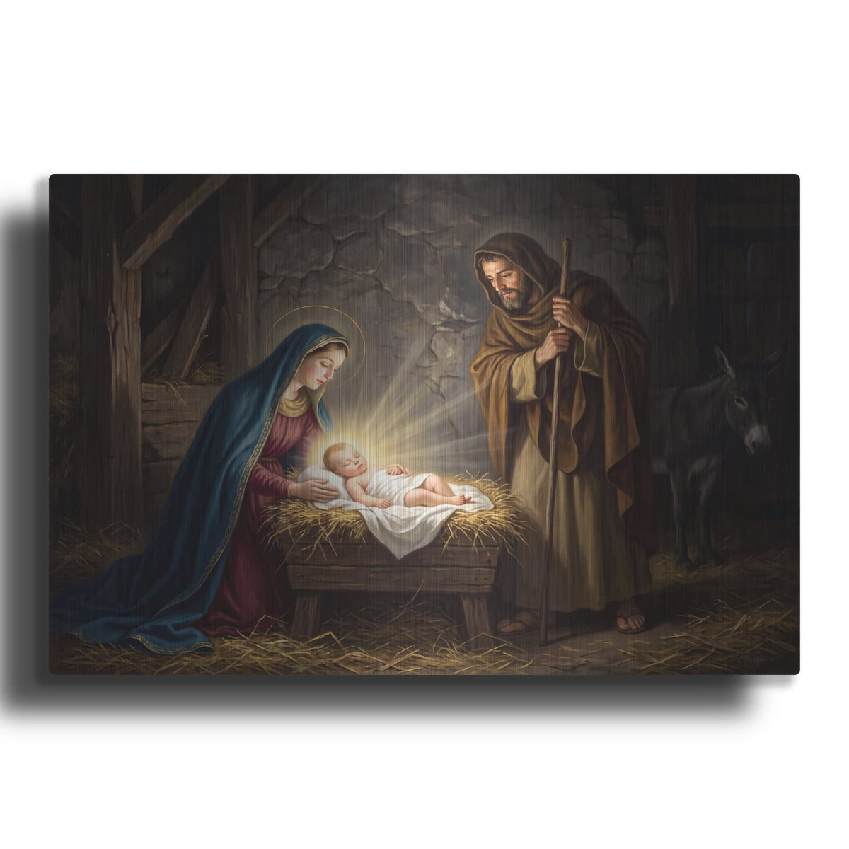'Nativity Holy Family' by Veve – Metal Wall Art