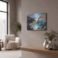 'Ocean Escape - The Hidden Arch' by Veve – Metal Wall Art, 16x12 room view