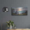 'Ocean Majesty Waves Against the Cliff' by Veve – Metal Wall Art, 24x12 room view