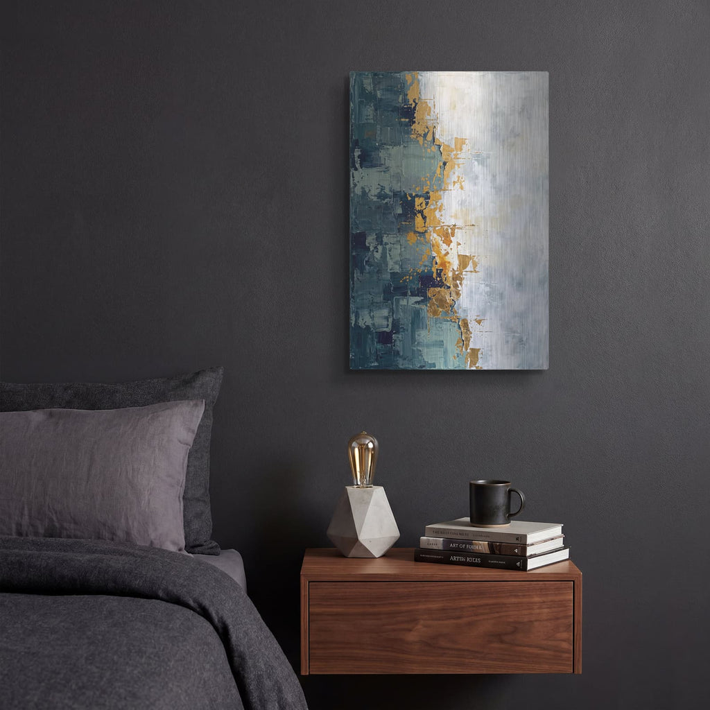'Ocean's Edge' by Veve – Metal Wall Art, 12x16 room view