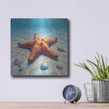 'One Starfish' by Veve – Metal Wall Art, 12x12 room view