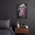 'Orchid Cascade Dream' by Veve – Metal Wall Art, 12x16 room view