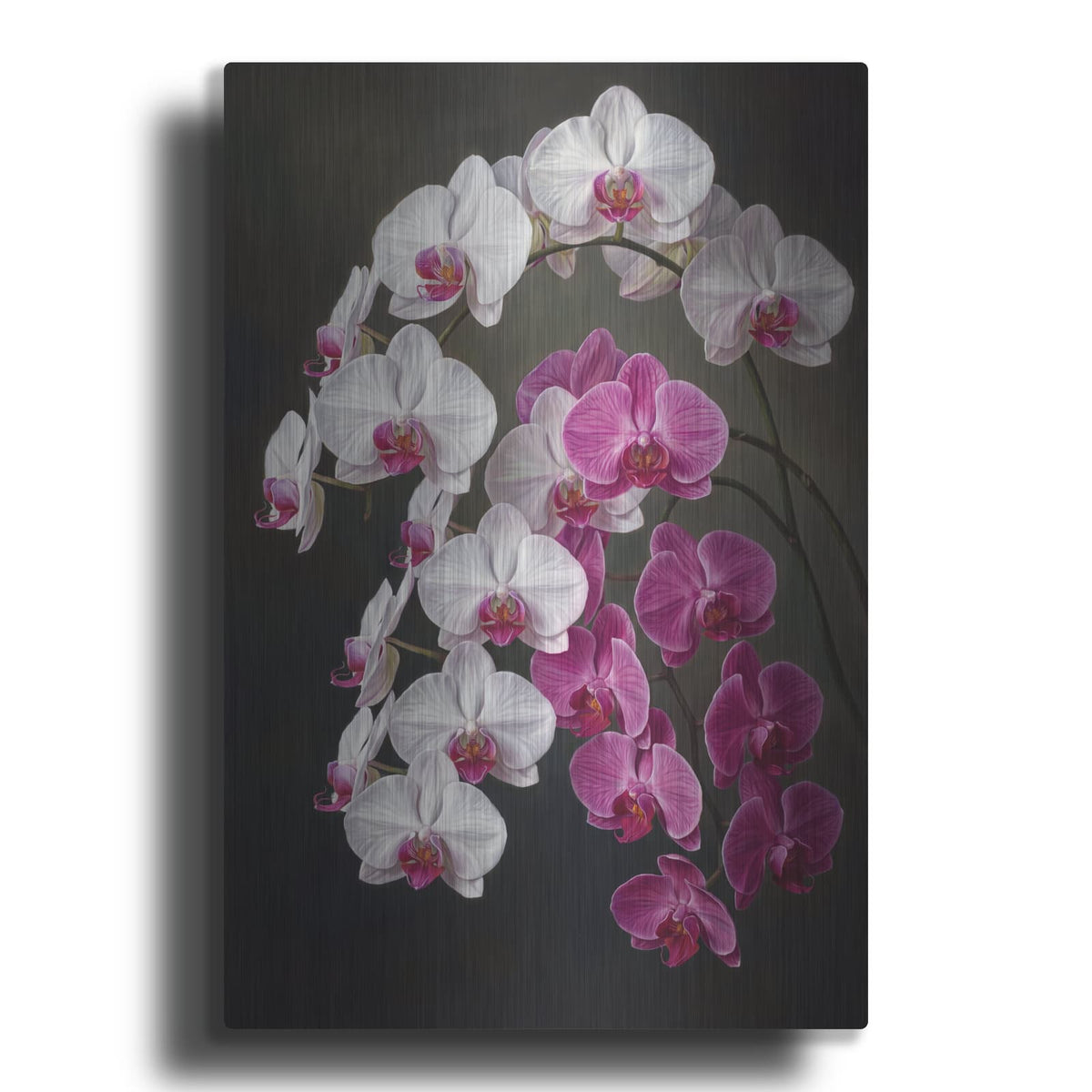 'Orchid Cascade Dream' by Veve – Metal Wall Art