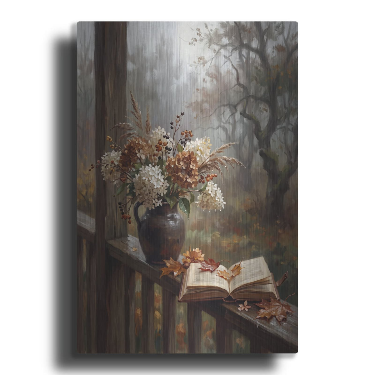 'Pages of Autumn' by Veve – Metal Wall Art