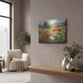 'Poppies Among the Daisies' by Veve – Metal Wall Art, 16x12 room view