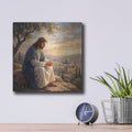 'Prayer in Gethsemate' by Veve – Metal Wall Art, 12x12 room view