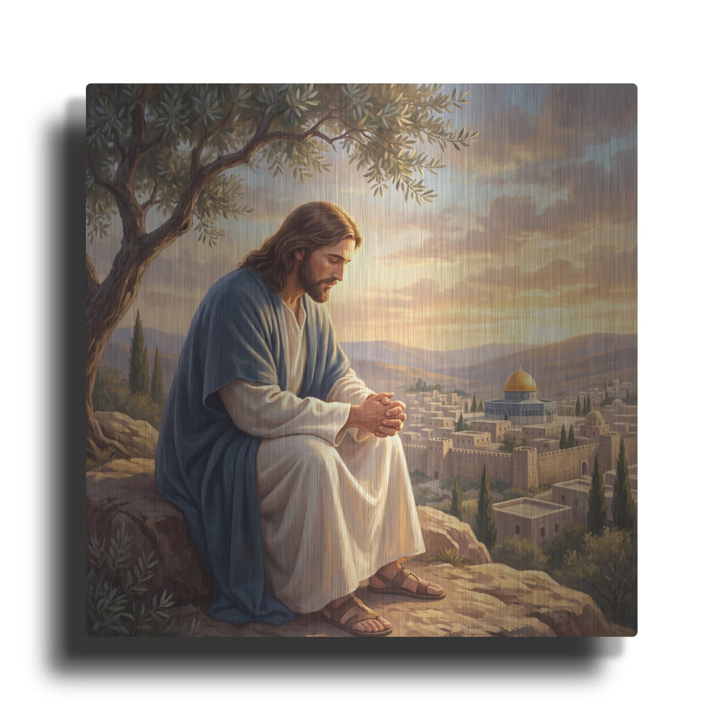 'Prayer in Gethsemate' by Veve – Metal Wall Art