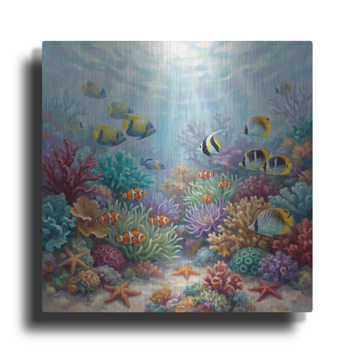 'Rainbow Reef Paradise' by Veve – Metal Wall Art