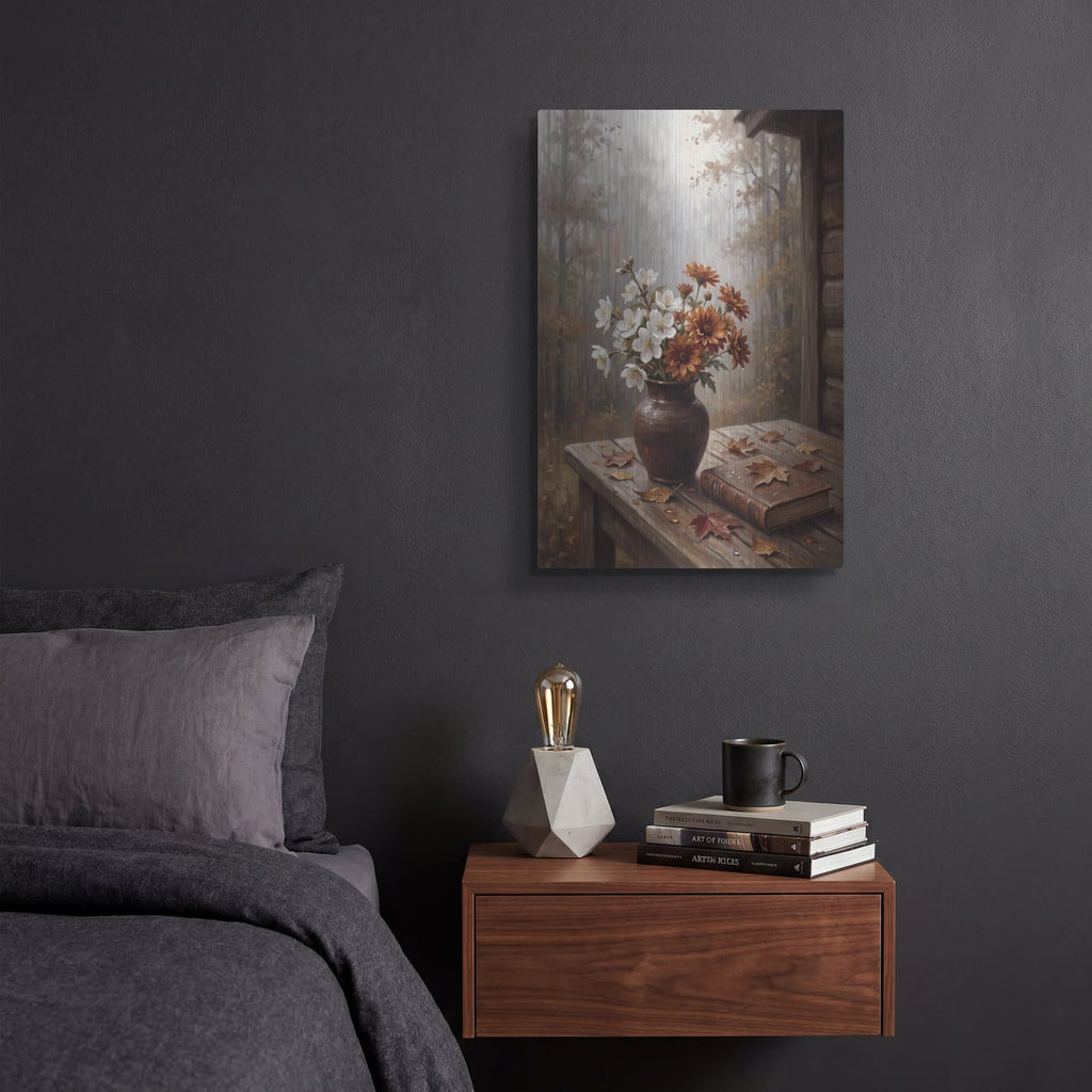 'Rainy Day Reverie' by Veve – Metal Wall Art, 12x16 room view