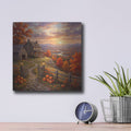 'Rustic Homestead Above Valley' by Veve – Metal Wall Art, 12x12 room view