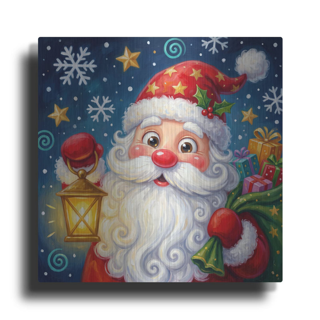 'Santa's Magical Christmas Night' by Veve – Metal Wall Art