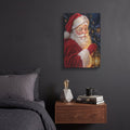 'Santa’s Christmas Eve Glow' by Veve – Metal Wall Art, 12x16 room view