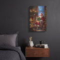 'Santa’s Cozy Christmas Story' by Veve – Metal Wall Art, 12x16 room view