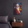 'Santa’s Lantern on Christmas Eve' by Veve – Metal Wall Art, 12x16 room view