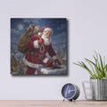 'Santa’s Midnight Delivery' by Veve – Metal Wall Art, 12x12 room view
