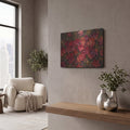 'Scarlet Season' by Veve – Metal Wall Art, 16x12 room view