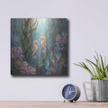 'Seahorse Sweethearts' by Veve – Metal Wall Art, 12x12 room view